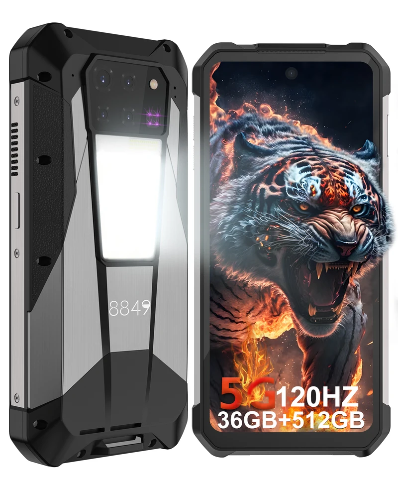 8849 Tank 3 Pro Rugged Smartphone 23800MAH 5G Outdoor Rugged Mobile s projektorom 36 GB RAM+512 GB Mobilný telefón ROM