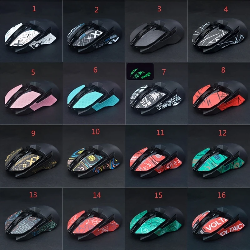 896F Mouse Grip Tape Ska) Sticker Non Slip Lizard Skin Surck Pow Pow Pad pre logitech G900 G903 Hero Mouse Gamer DIY