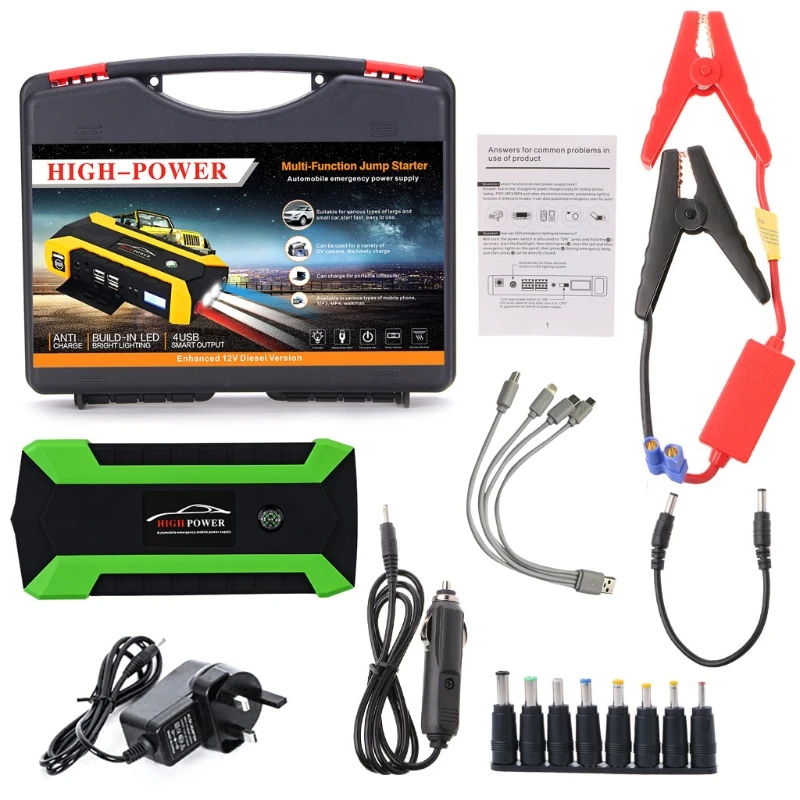 89800 mAh 4 USB Prenosný automobil s skokom štartér Balíčka Booster Battery Dropshipping