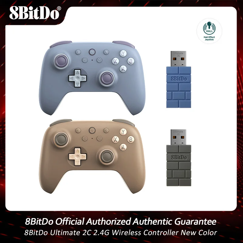 8bitdo Ultimate 2c Wireless Gaming Controller Nový farebný gamepad joystick pre PC Windows 10/11 Steam Deck Raspberry Pi Android