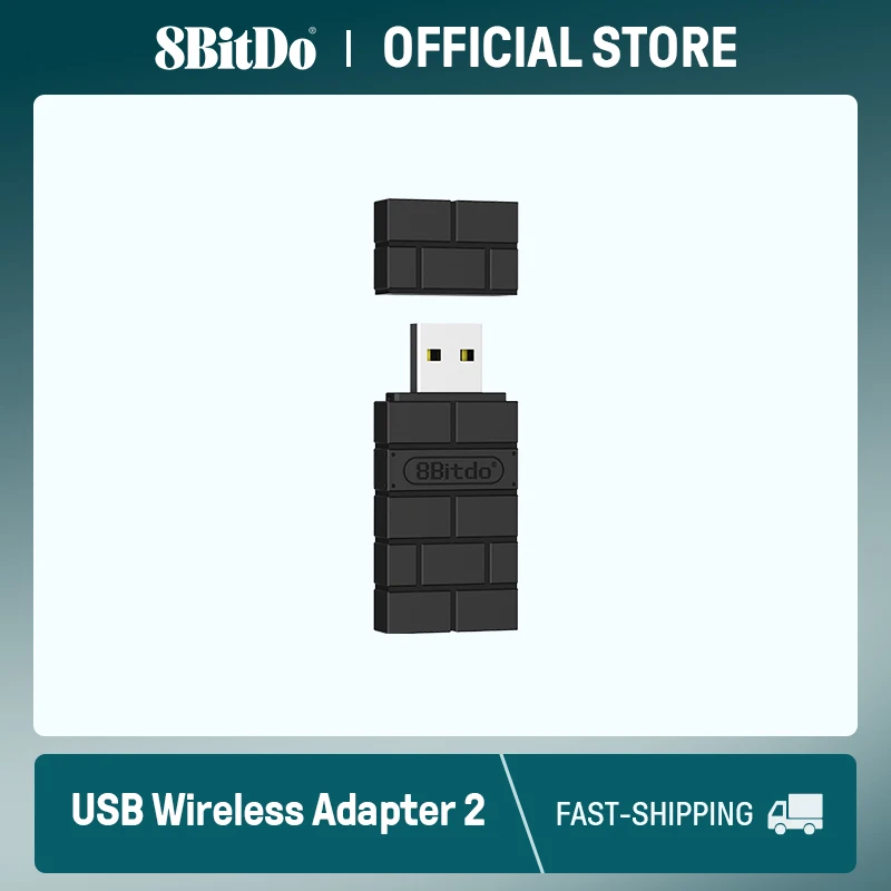 8bitdo USB Wireless Bluetooth Adapter 2 pre PC MAC Raspberry Pi Nintendo Switch Steam Deck Support PS5 Xbox JoyCon radič