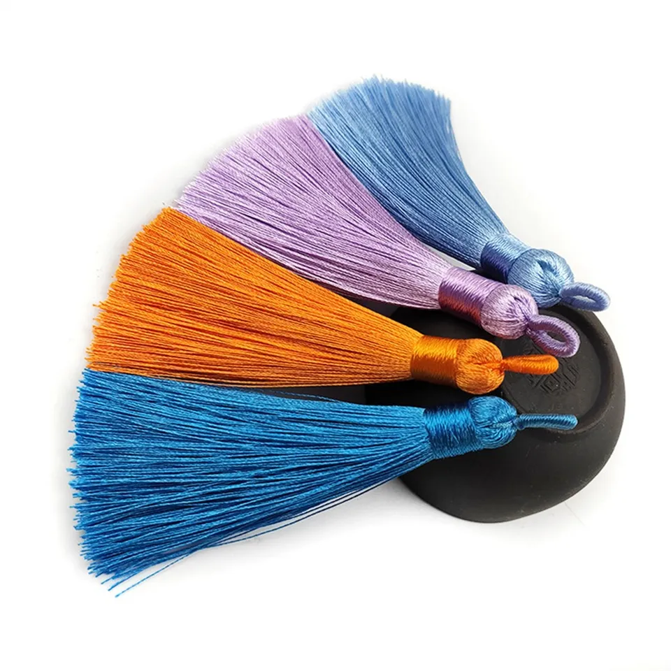 8cm Pull Ring Ring Tassel DIY HAT Clothing Balíček kľúče vrecká nálezy prívesky remeselníc
