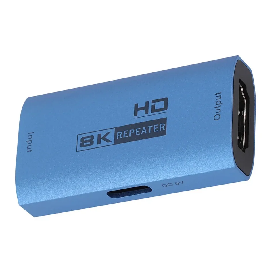 8K Extender Repeater 8K@60Hz HDMI Kábelový extenderový opakovač zosilňovača zosilňovača Adaptér HDMI 2.1 HDR 3D VIDEO CONVERTER