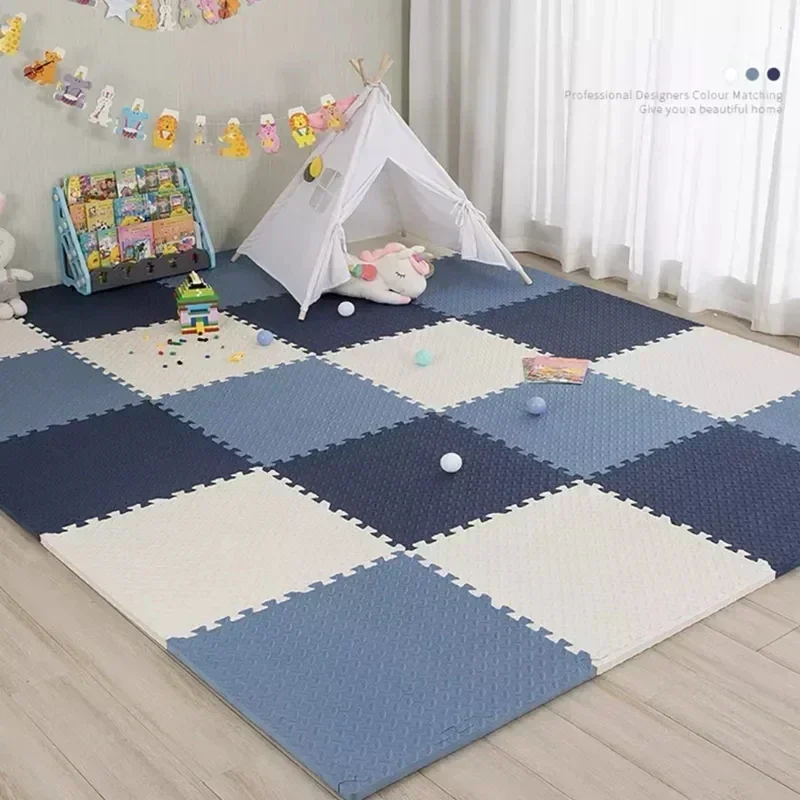 8ks 30*30 cm športová telocvičňa Ochrana podložky Eva Leaf Grain Podlahy Matky jogy fitness nekĺzavá šmykľavka Zostrihávacie koberce Zhustá rázová miestnosť Cvičenie
