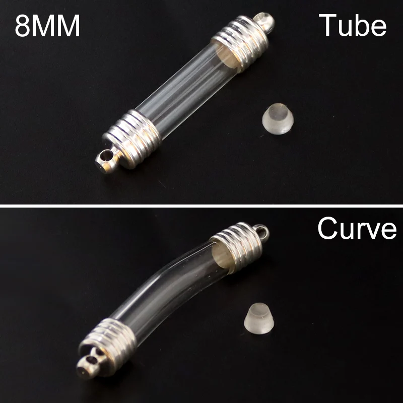 8ks 8 mm sklenená trubica injekčná fľaštička Náramok Náramok na ryži DIY náramky Prianie sklenenú fľašu