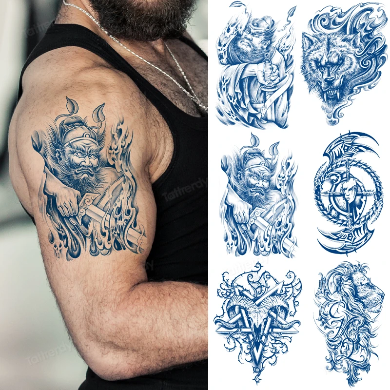 8ks/balenie Veľkoobchodné bylinné polotrvácne tetovacie nálepky Juice Tattoo Falošné Trvalo dlhé 15 dní tetovania pre mužov a ženy