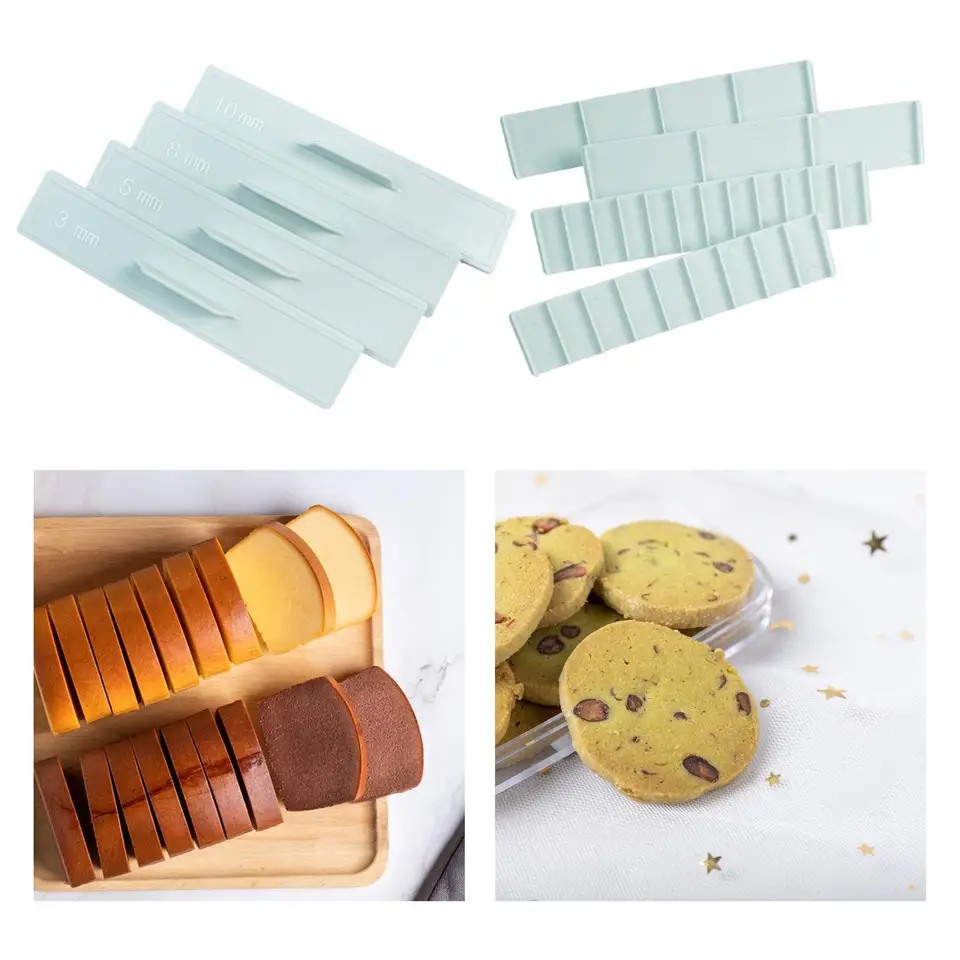 8ks koláčové pečenie meracie kithchen náradie s pravítko rukoväte sušienok pre koláč pre cestoviny Crust Crust Curs Biscuit Cake Pizza Flakier