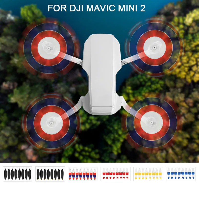 8ks Nahradenie vrtule s nízkym hlukom pre DJi Mavic Mini 2 Drone Light Weight Splatné diely Podpredsedy skladacie čepeľ