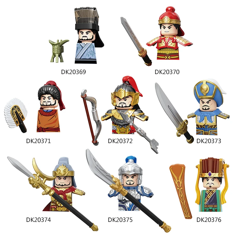 8ks odvaha troch kráľovstiev vojakov Hero Soldier Weapon Brick Mini Action Building Blocks Hray pre deti darčeky