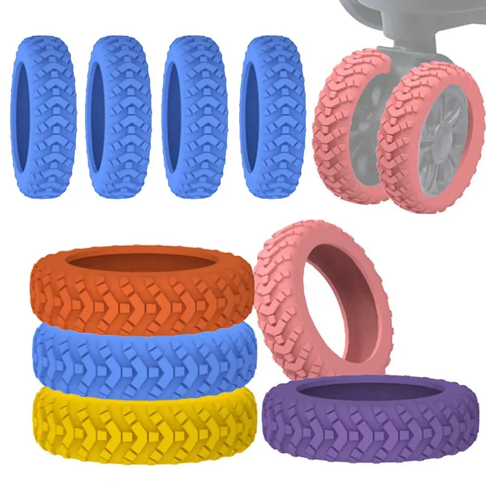 8ks/set cestovná batožina Caster Shoes Recure Noise Karty Ochrana krytu