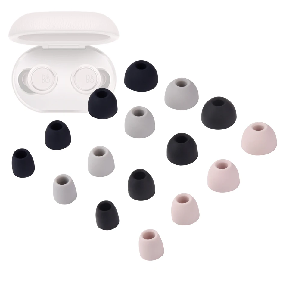 8ks Silikónové uši Tipy pre Bang Olufsen Beoplay E8 2.0 3.0 3. Gen E8 Sport Tws Eartipy pre BO H3/H5/E4/E6