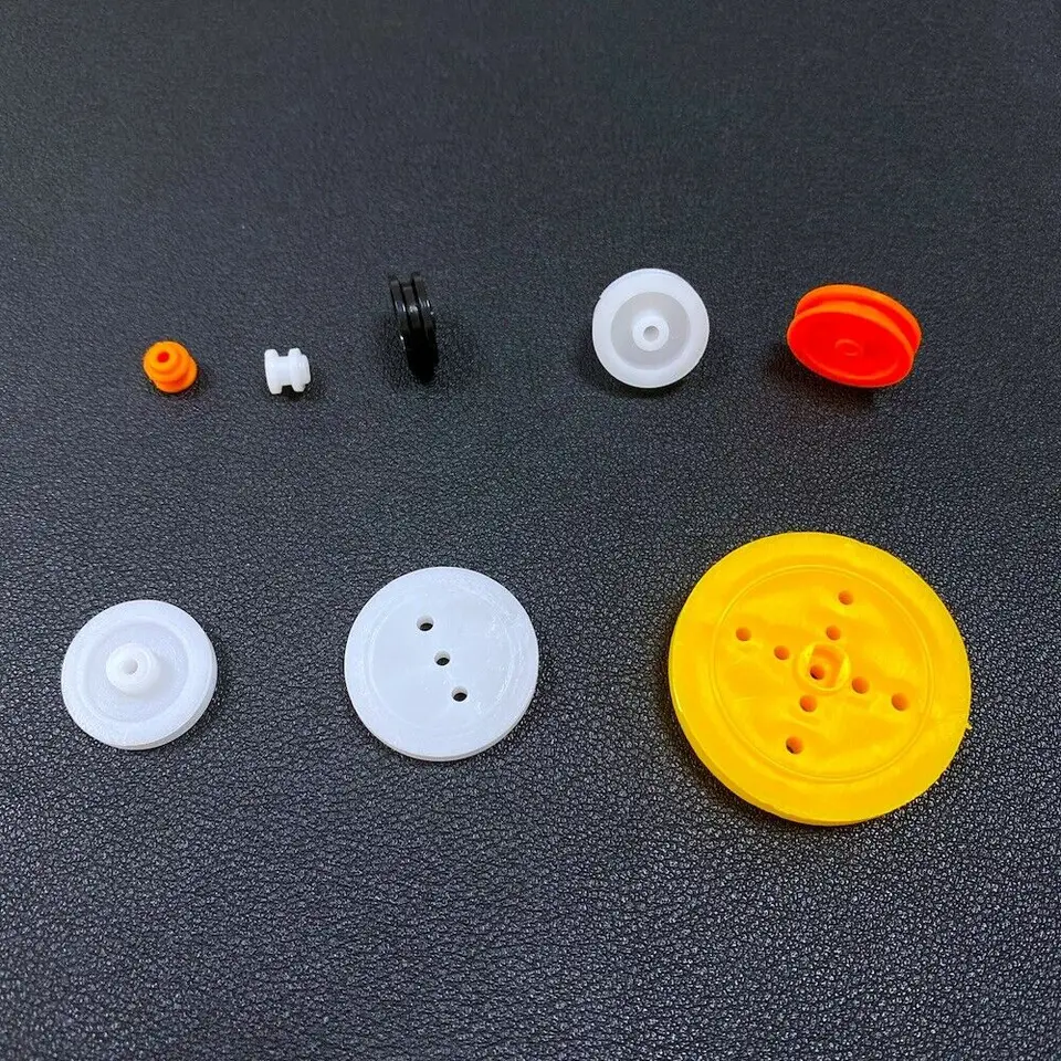 8ks/veľa plastových opaskových kolesových kolesov 6 mm-36 mm prevodovka Synchrónna kladka Fit 2 mm hriadeľ pre domácich majstrov hračiek robot