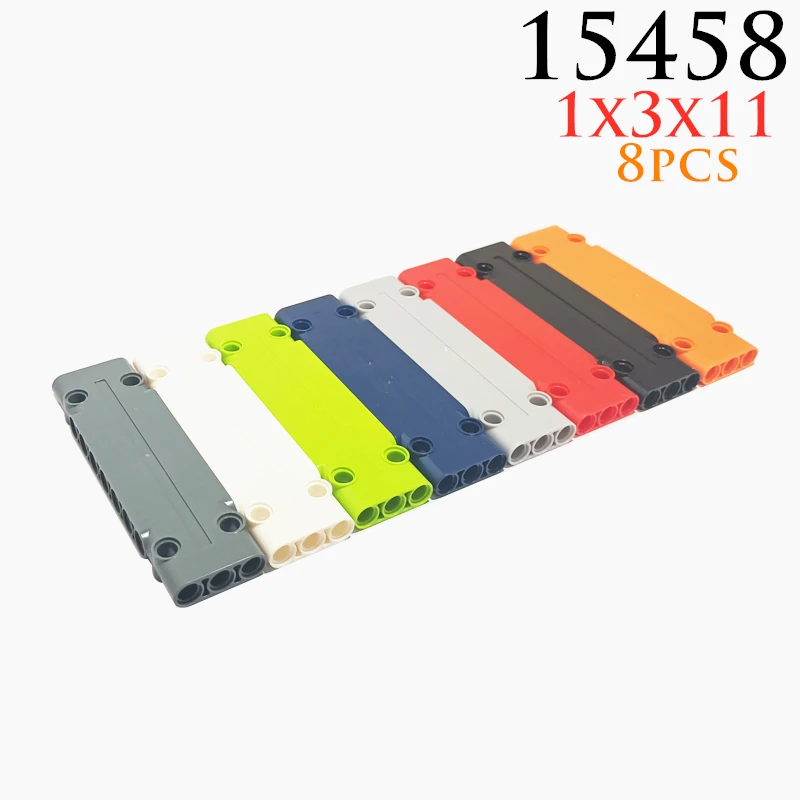 8ks/šarža 15458 Panelova doska 3 x 11 x 1 tehly hračiek pre high-tech mocové autá Diy Budovy Bloky kompatibilné technické darček