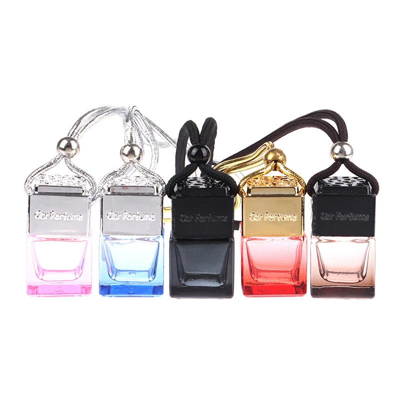 8ml gradient automobil éterický olej difúzora vzduchu Vôňa Vôňa prázdny štvorcový parfumový interiér visiaci ornament Vôňa