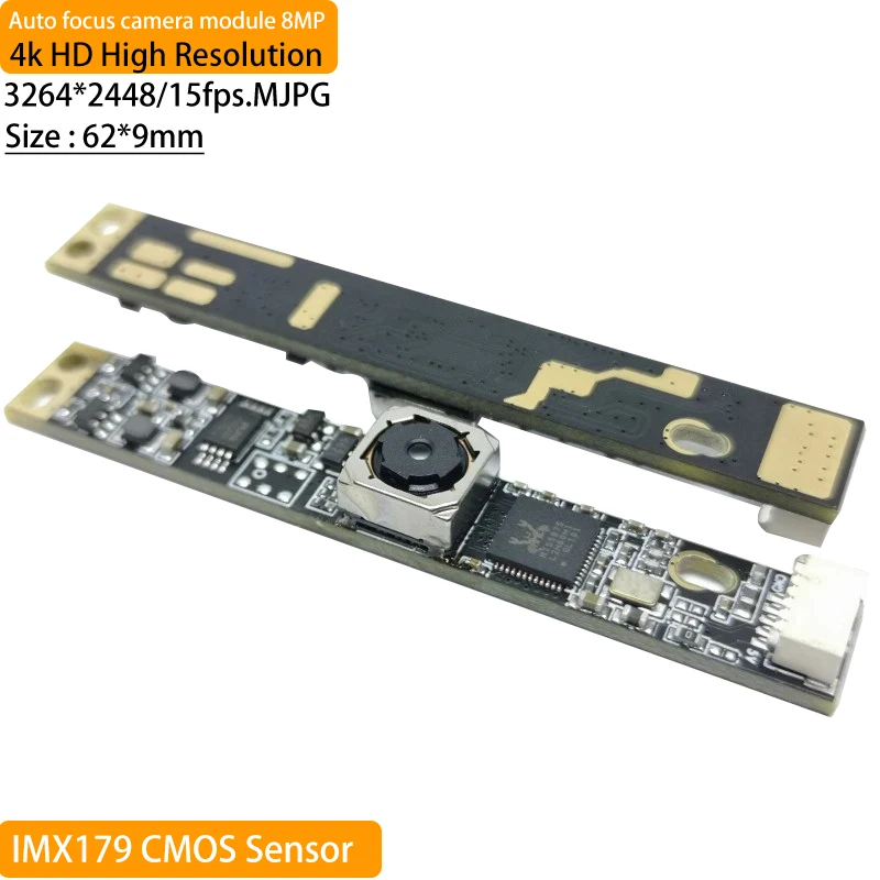 8MP 4K IMX179 Senzor USB rozhrania Camera 76 stupňa HD 3264 x 2448 MJPEG Autofocus USB2.0 Mini Webcam Modul pre Windows Android