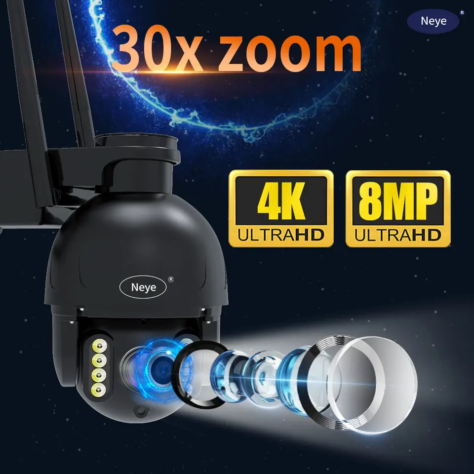 8MP 4K WiFi Camera Outdoor Home Security IP Camera