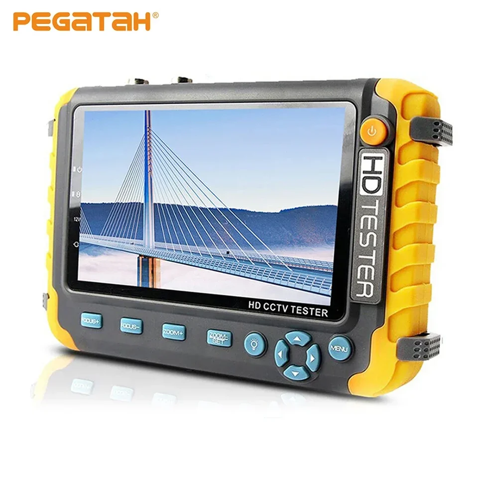 8MP CCTV Tester 5 palcový monitor fotoaparátu 4K AHD/CVI/TVI CVBS Analógové kamery Tester s HDMI VGA VGA CFTV CCTV Mini Monitor