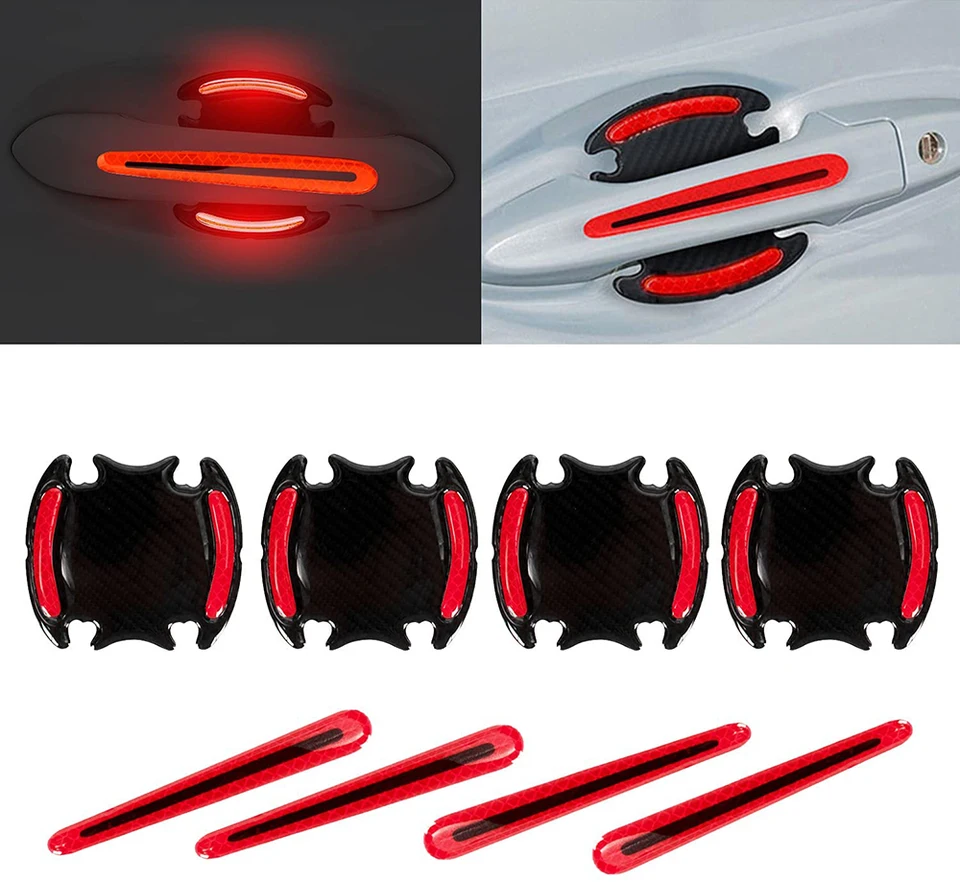 8pcs 3D automobilové reflexné nálepky páskové reflektor Fender Varovanie pre nálepky na príslušenstvo Renault Clio na motocykli x5 E70 BMW