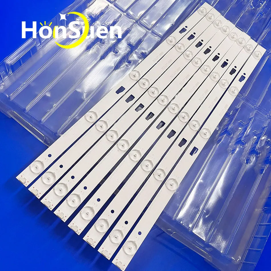 8pcs LED podsvietenie prúžkov pre LEDS Kodak 43E300C v hliníku Úplne nový SP-LED43S LE43M109