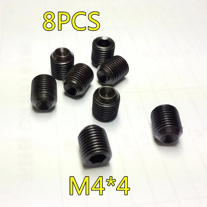 8pcs M4*4 Grub Head Screck Hexagon Hexagon HEYLESS RC CAR Hardware 1/10 HSP 02099 Výmena náhradných dielov