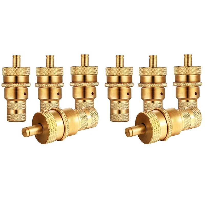 8pcs Offroad mosadzný ventilárny stroj na pneumatiku automatickú automatickú pneumatiku s pneumatikou v pneumatike s pneumatikou Bleeder