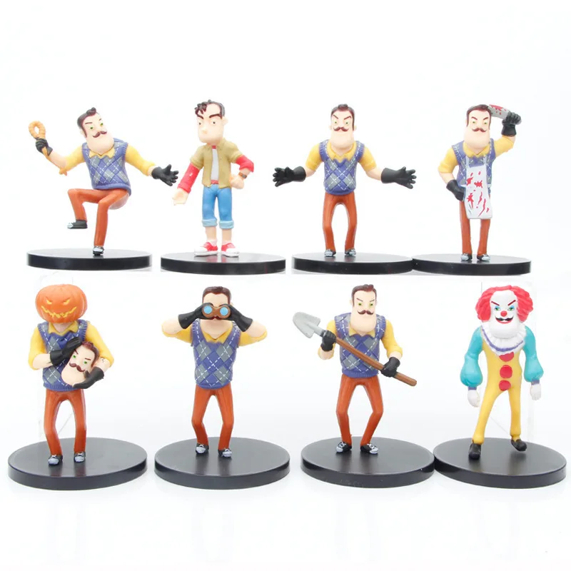 8pcs/set môjho suseda Frank PVC Akčné figuríny hračky šmyk pumpa piatok Whitty priateľ ručný model pre deti pre deti darček k narodeninám