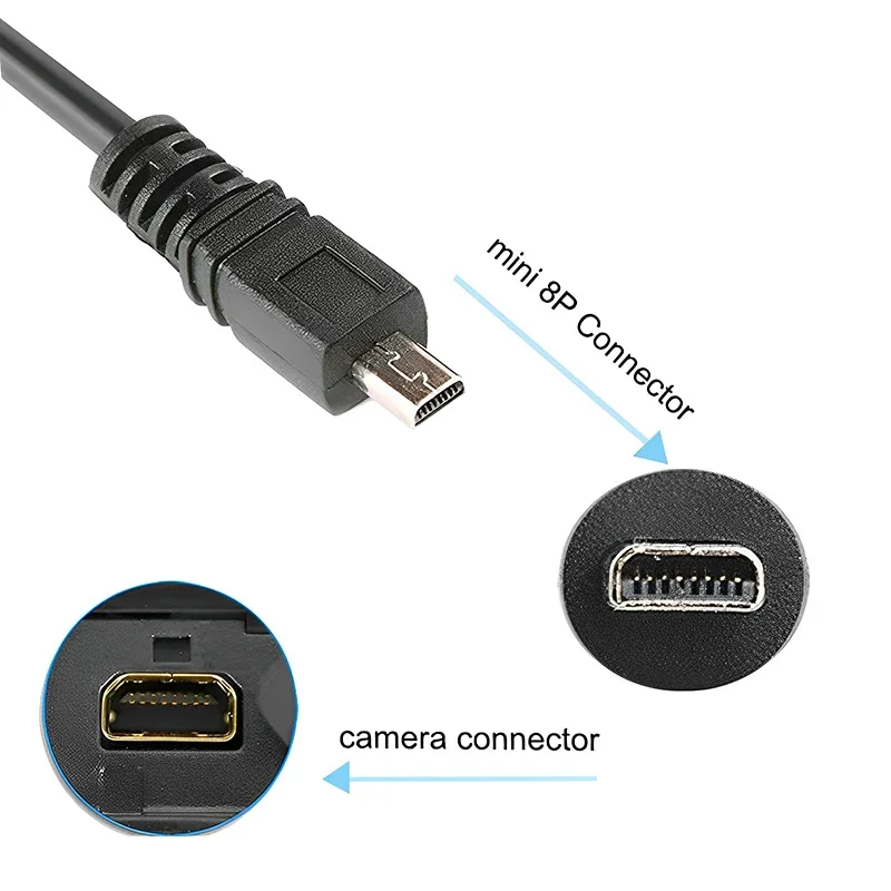 8pin kábel USB Camera Battery DC DC Dátový kábel nabíjačku pre Konica Minolta Dynax 5D Dynax 7D Maxum 5D Nikon Coolpix S6300