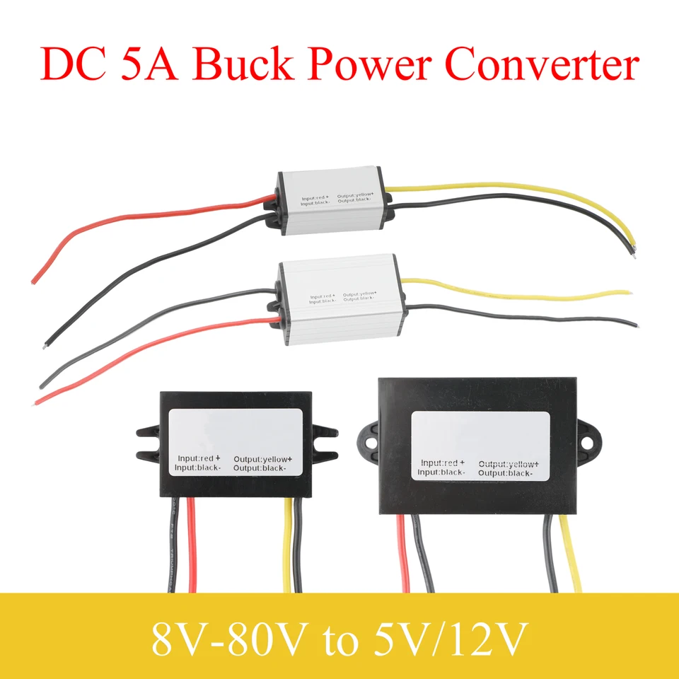 8v-32V/15V-32V/28V-80V až 5V/12V DC Power Converter 5a Buck Regulator