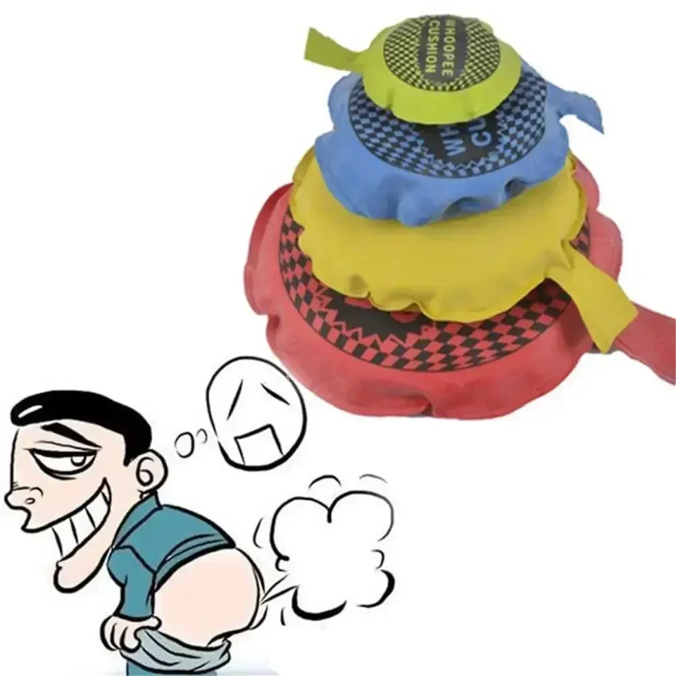 9/16/20/25 cm Deti Zábavné detské hračky hračky Whoopee Cushion vtipy roubíkov výrobca Trick Funny Toy Fart Pad vankúš pre dieťa dospelých