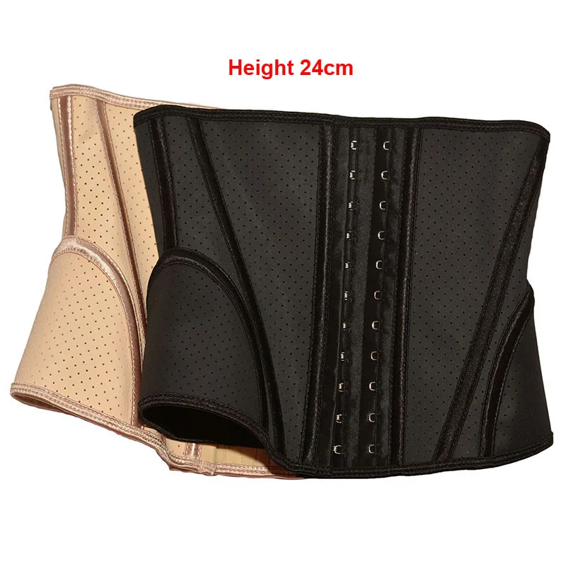 9,4 palca 100% latexový pásový tréner korzet 9 oceľových kostných tvarov Korzet Korzet Zúrivý pás Shaperwear Cincher pre ženy dámy