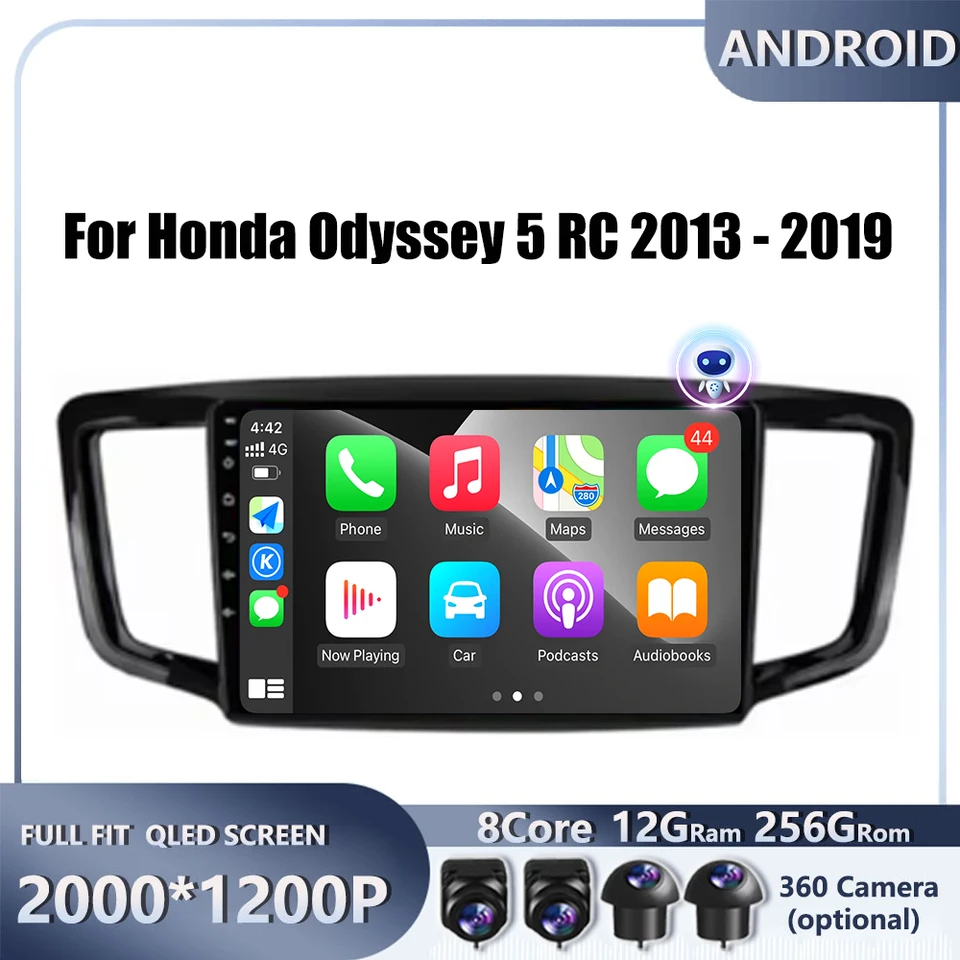 9 4G Android OS CarPlay Automa pre Honda Odyssey 5 RC 2013 - 2019 CAR Radio Navigation GPS Multimedia Video Player DSP 4G AMI