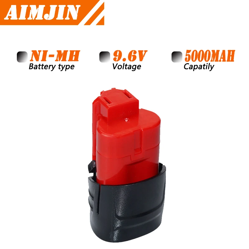 9.6-12V batéria 5AH kompatibilná s pre Milwaukee M12 XC 48-11-2410 48-11-2420 48-11-2411 12-Volt bezdrôtové náradie batérie