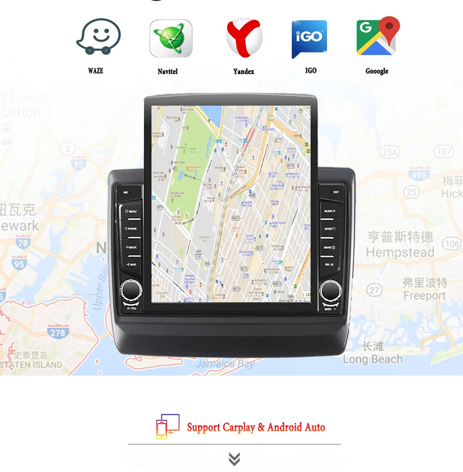 9.7 '' Car Autoradio pre LSUZU D -Max 2019 - 2023 GPS Navigačné vozidlá Intelligent Systems CarPlay Android Auto Video Hudba prehrávač