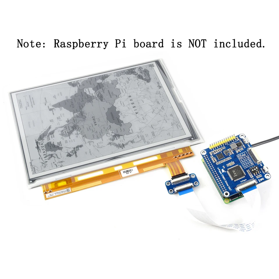 9.7inch Raspberry Pi E-MICK EL-Paper DISPLEPTION SCREE HAT ŠTARTAT KIT PRE RPI ZERO 2 W 3 Model B Plus 4 doska