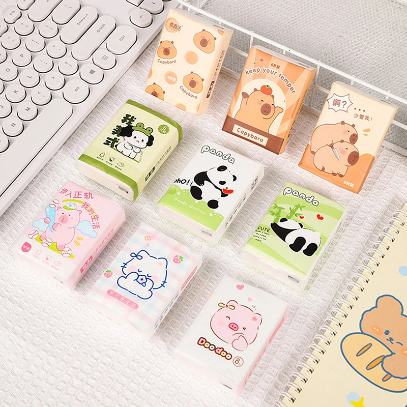 9 balení roztomilý Caphybara panda vreckovka papier Soft