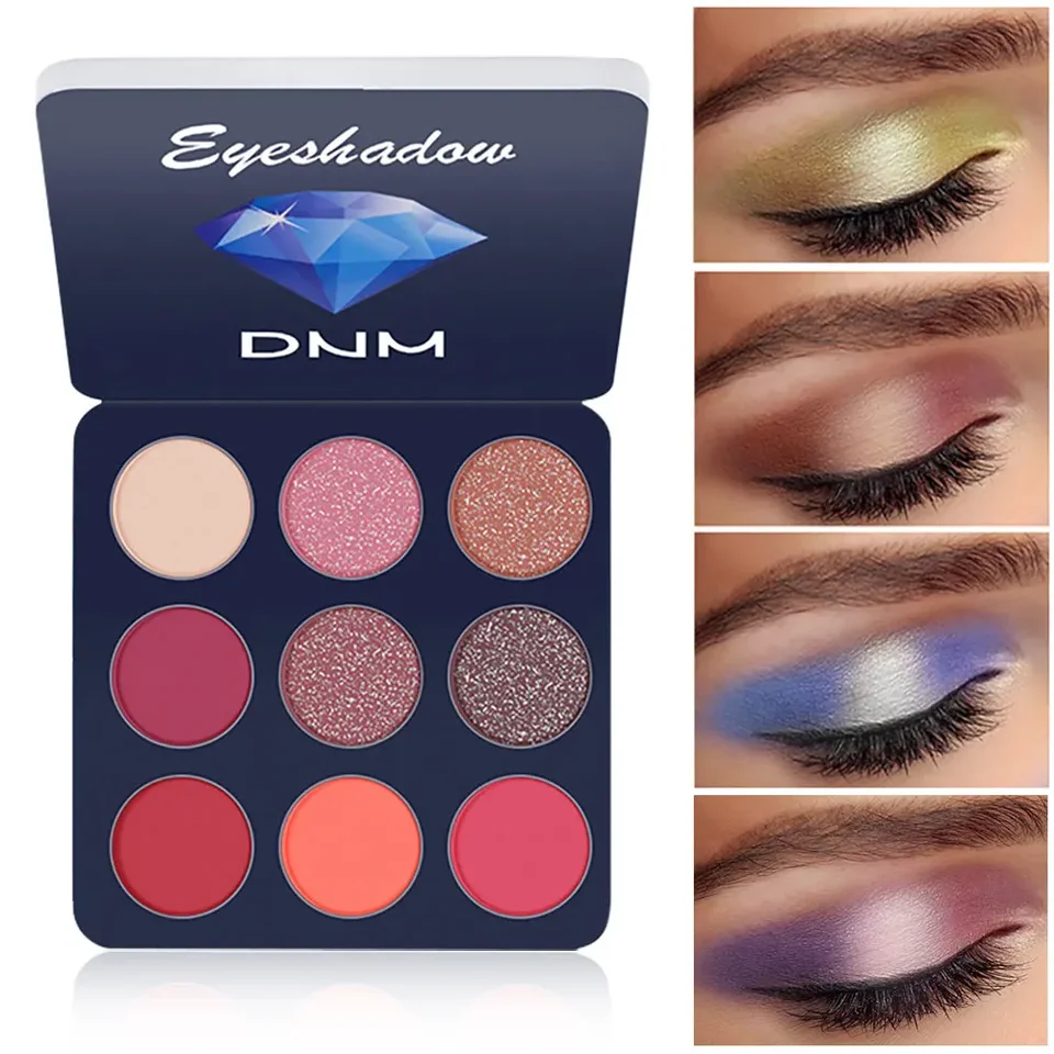 9 Farby paleta Lastter Eyeshadow Matte Eye Shadow Pallete Shimmer Shine Shimmer Nude make -up palet set set kozmetické ženy