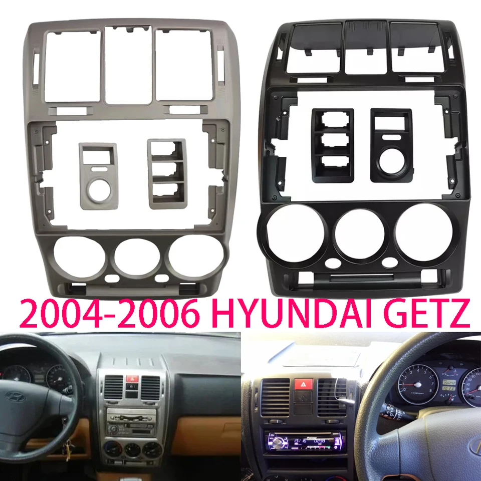 9 palcov 2 DIN AUT Audio Frame GPS navigačný fascia panel DVD Plastový rám Fascia pre 2004-2006 Hyundai Getz