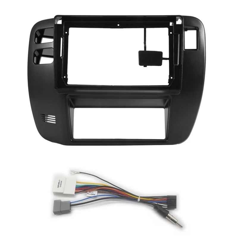 9-palcové auto Radio Fascia Nahradenie pre Nissan Patrol 1997-2005 Video Panel Player Audio Dash 2 DIN Frame Dashboard Mount Kit