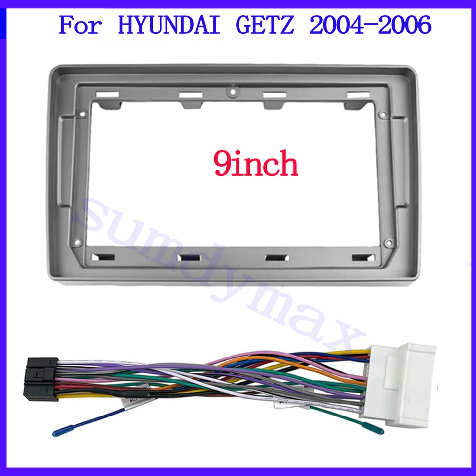 9 -palcové auto Radio Fascia pre Hyundai Getz 2004 2005 2006 2 DIN Panel DVD GPS MP5 doska Android Player Hlava Unit Dash Rám Dash Rám