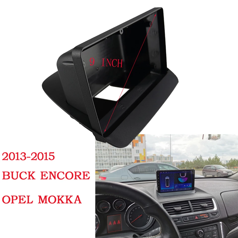 9-palcový adaptér automobilu Fascia Frame Canbus Box pre Buick Encore Opel Vauxhall Mokka 2013-2018 Radio Dash Fitting Panel Kit