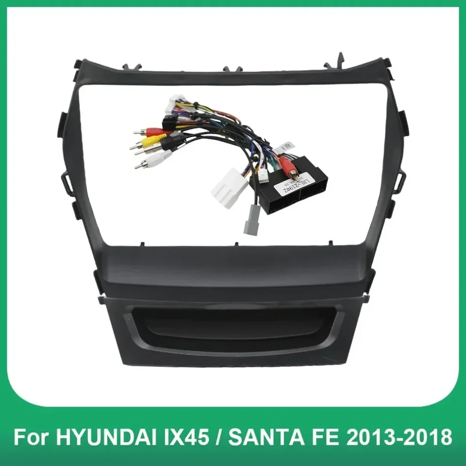 9-palcový automobil DVD Frame Audio Dash Dash Tink súpravy Facia Radio Player Screen 2 Din pre Hyundai IX45 / Santa Fe 2013-2018 Stereofónny panel