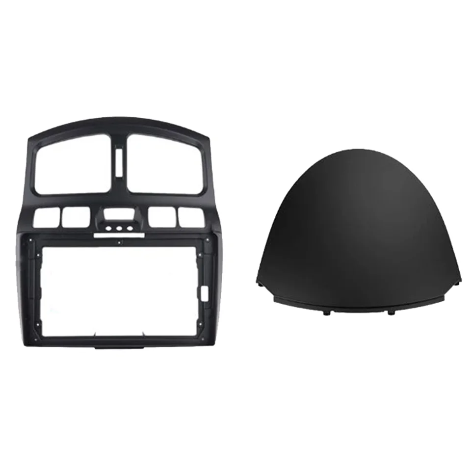 9-palcový automobilový zvukový rámec GPS navigácia fascia panel DVD rám DVD Fascia pre Hyundai Santa Fe 2002-2006 Tucson
