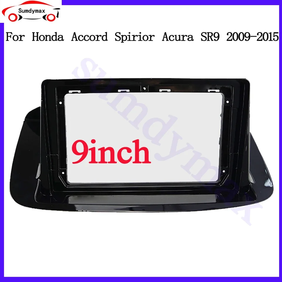 9 -palcový multimediálny rádiový rám pre Honda Accord Spirior Acura SR9 2Din Center Control Dashboard Montážna držiak