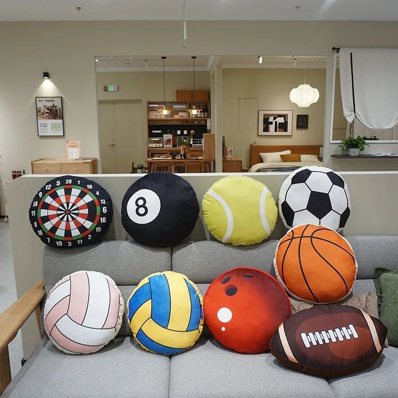 9 štýlov New Sphere volejbal biliard ragby plyšový hračkový vankúš Hviezda Doll Dolling Sofa Room Decor Darček