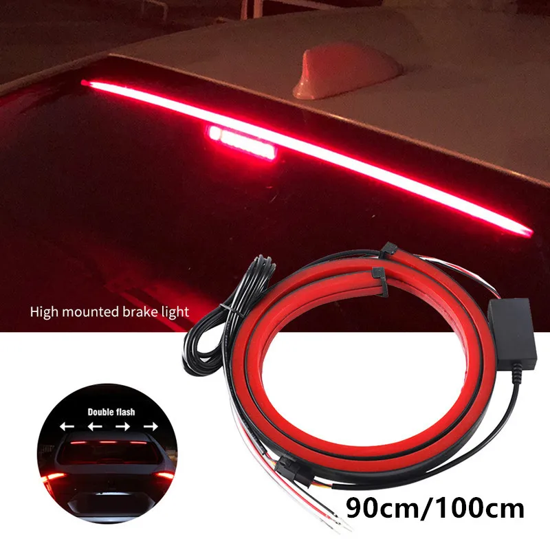 90/100 cm auto High Mount Brake Stop Lights Varovná zákruta Signálna lampa pre Mitsubishi Outlander Pajero ASX Lancer Ex Eclipse Cross