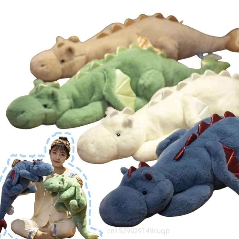 90-150 cm karikatúra Giant Flying Drag Drag Plyš Doll vankúš biely sneh drak pterosaur plyšový hračku Soft Soft Gifed Animal Doll Kid Darček