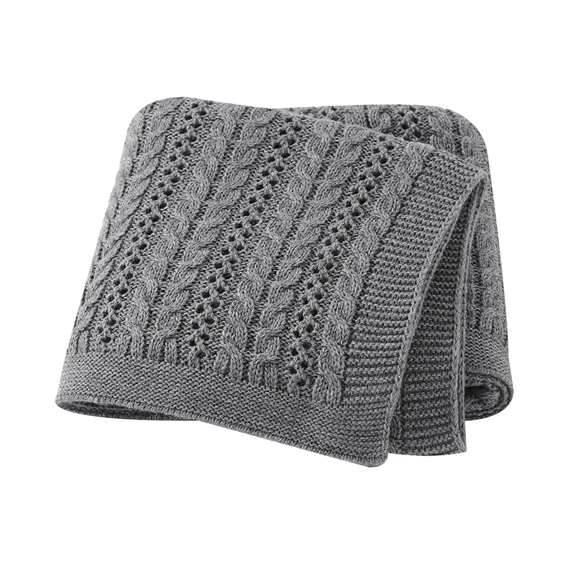90*70 cm pletené detské prikrývky novorodenci Dievčatá Dievčatá kočík postieľky Swaddle Zabalenie prikrývky batoľa vonkajšie hádzanie hrania prikrývky