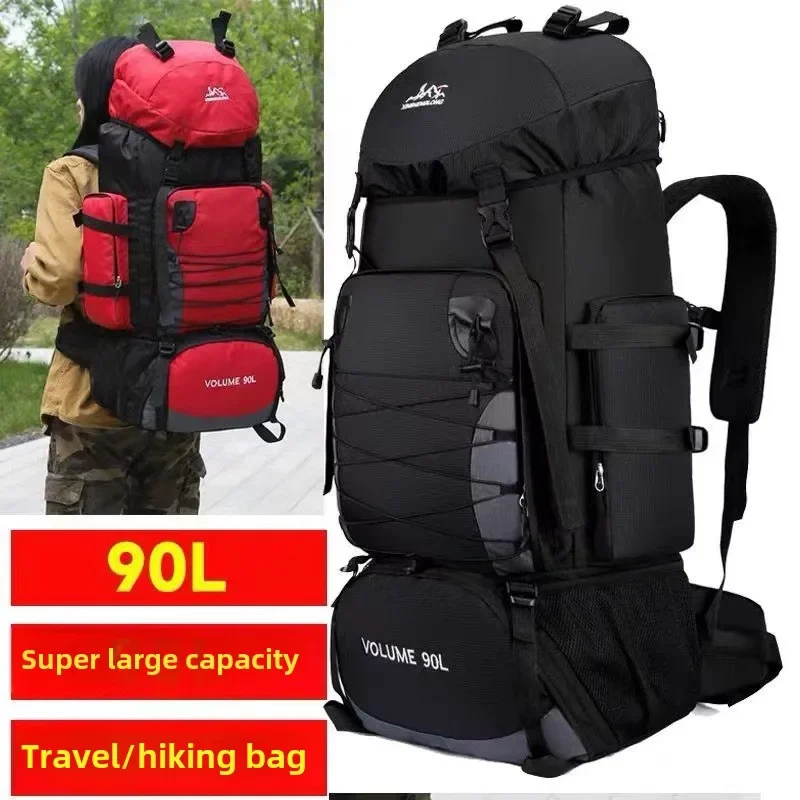 90 l Veľká kapacita Outdoor Sports Batoh pre mužov a ženy Rekreačné nepremokavé odolné cestovné kempingy horolezectvo