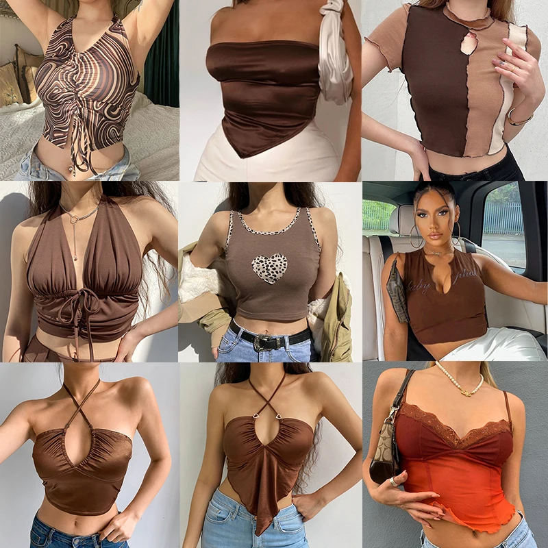 90. roky detské tričko Bustier oblečenie pre Y2K korzet sexy tank Tops Tops Women Kybernetické doplnky Summer Body Brous