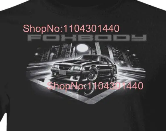 90. roky Foxbody Mustang City Scene Fox Body Stang One Bad 5 0 tričko dlhé alebo krátke rukávy